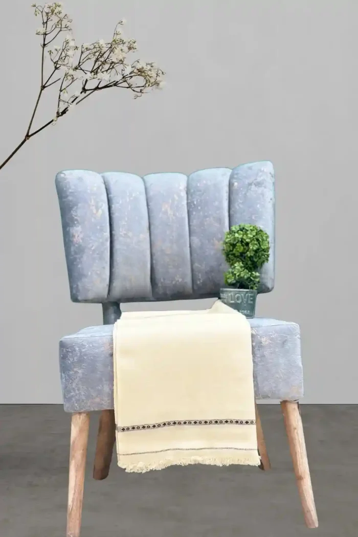 52 Double Woolen Shawl Light Color 52 Double Woolen Shawl Light Color - Image 1