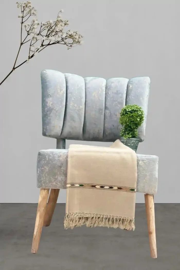 Camel Color Swati Wool Shawl Camel Color Swati Wool Shawl - Image 1