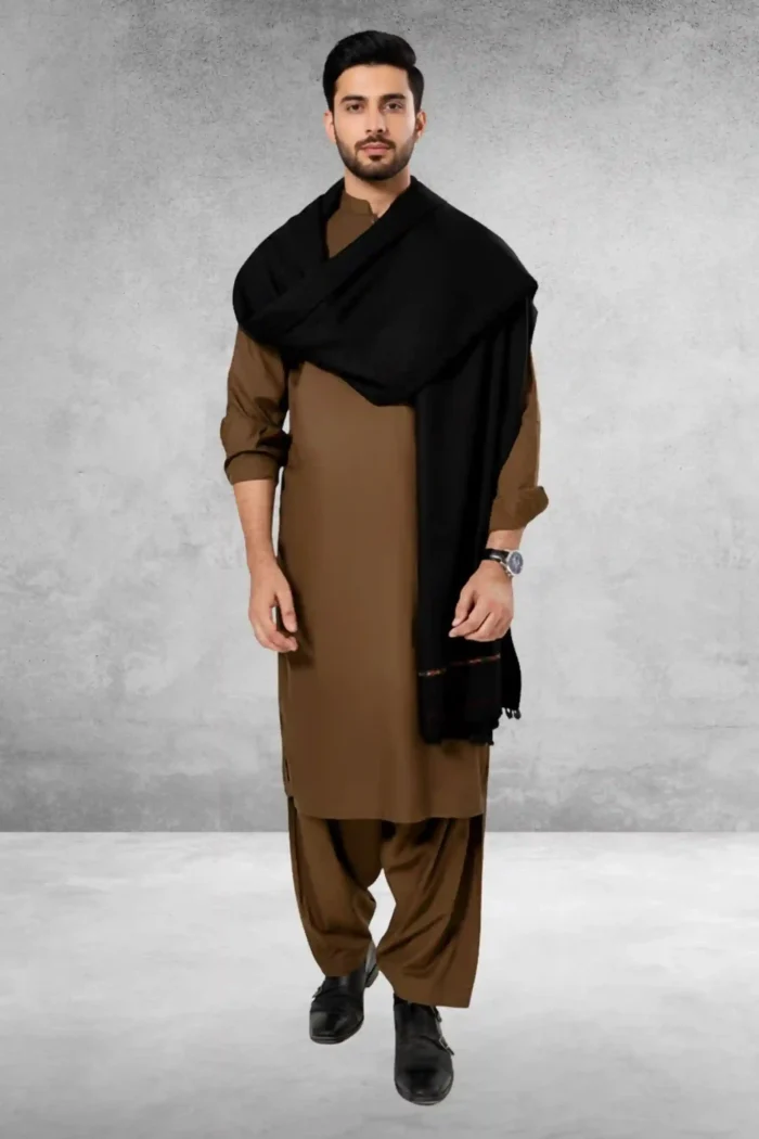 Festive winter shawl for men - Image 1