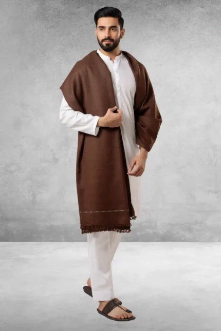 Luxury embroidered shawl