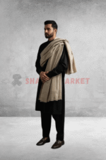 Elegant Light Color Wool Shawl - Image 2