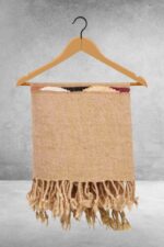 Fawn Plain Wool Blend Men Shawl - Image 2