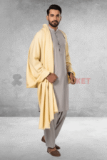 Pure Woolen Cream Shawl - Image 5