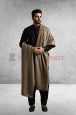 Soft & Warm Grey Wool Shawl - Image 3