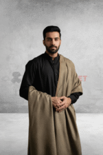 Soft & Warm Grey Wool Shawl - Image 6