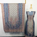 Exquisite Pure Indian Kani Silk with Zari Work 3PC Unstitched