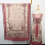 Fancy Zari Work Pure Indian Kani Silk 3PC Unstitched