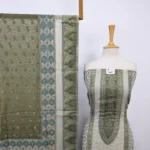 Luxury Pure Indian Kani Silk with Zari Work 3PC Unstitched - Image 3