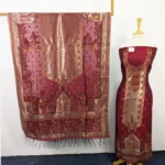 Pure Indian Kani Silk with Moonlight Work 3PC Unstitched