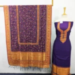 Exquisite Pure Indian Kani Silk with Moonlight Work 3PC Unstitched