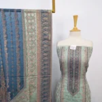 Fancy Pure Indian Kani Silk with Zari Work 3PC Unstitched Suit - Image 3